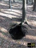 Bergbauspuren am Wunderliche Köpfe Morgengang bei Schlettau, Revier Annaberg, Erzgebirge, Sachsen, (D) (6) 02.03.2014.JPG